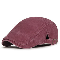 Lloyd Washed Adjustable Flat Cap