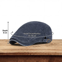 Lloyd Washed Adjustable Flat Cap