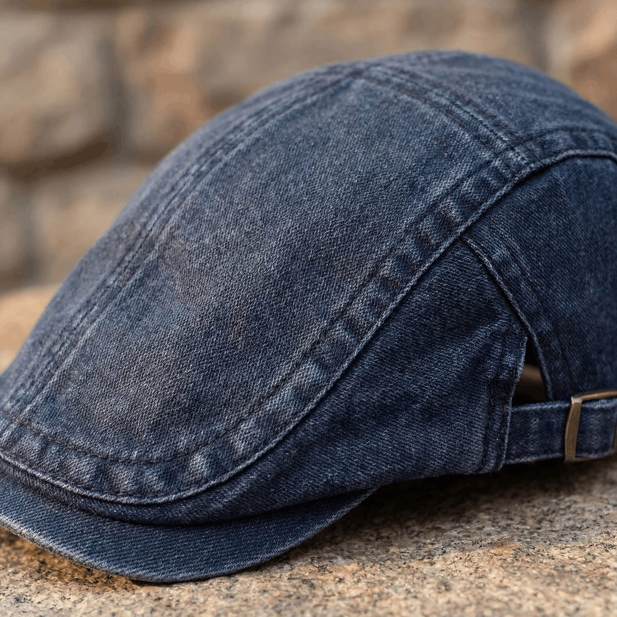 Lloyd Washed Adjustable Flat Cap