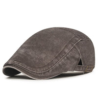 Lloyd Washed Adjustable Flat Cap