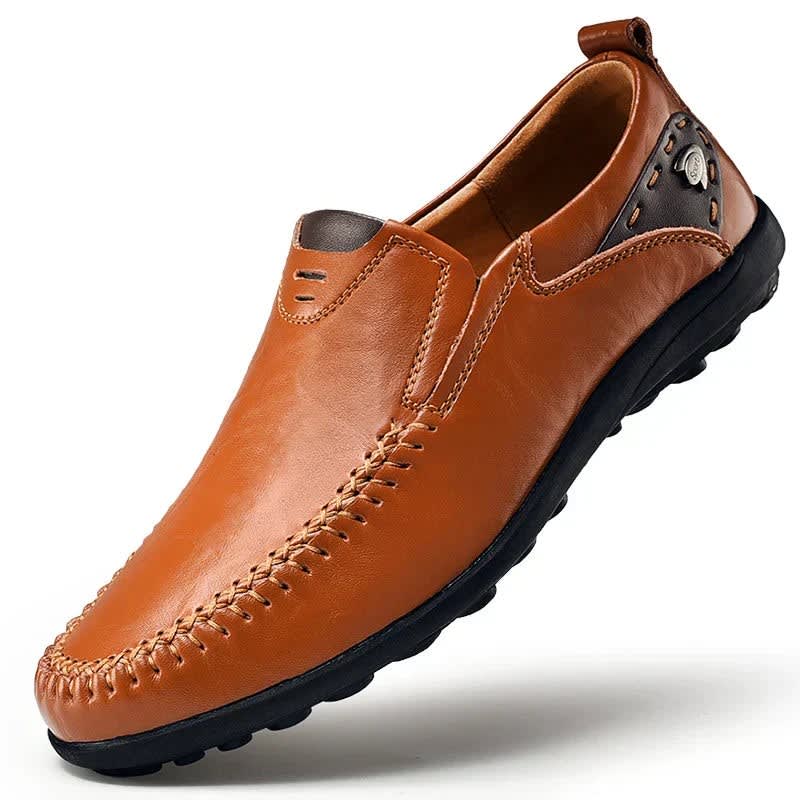 Gus Hand Stitched Leather Loafers_1