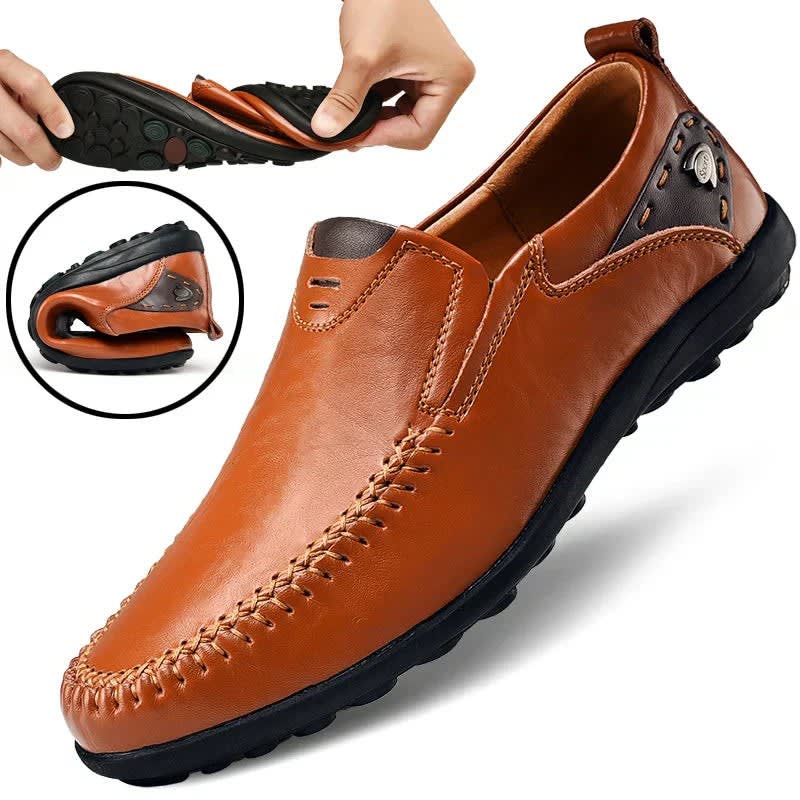 Gus Hand Stitched Leather Loafers_9