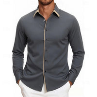 Olin Contrast Trim Long Sleeve Shirt