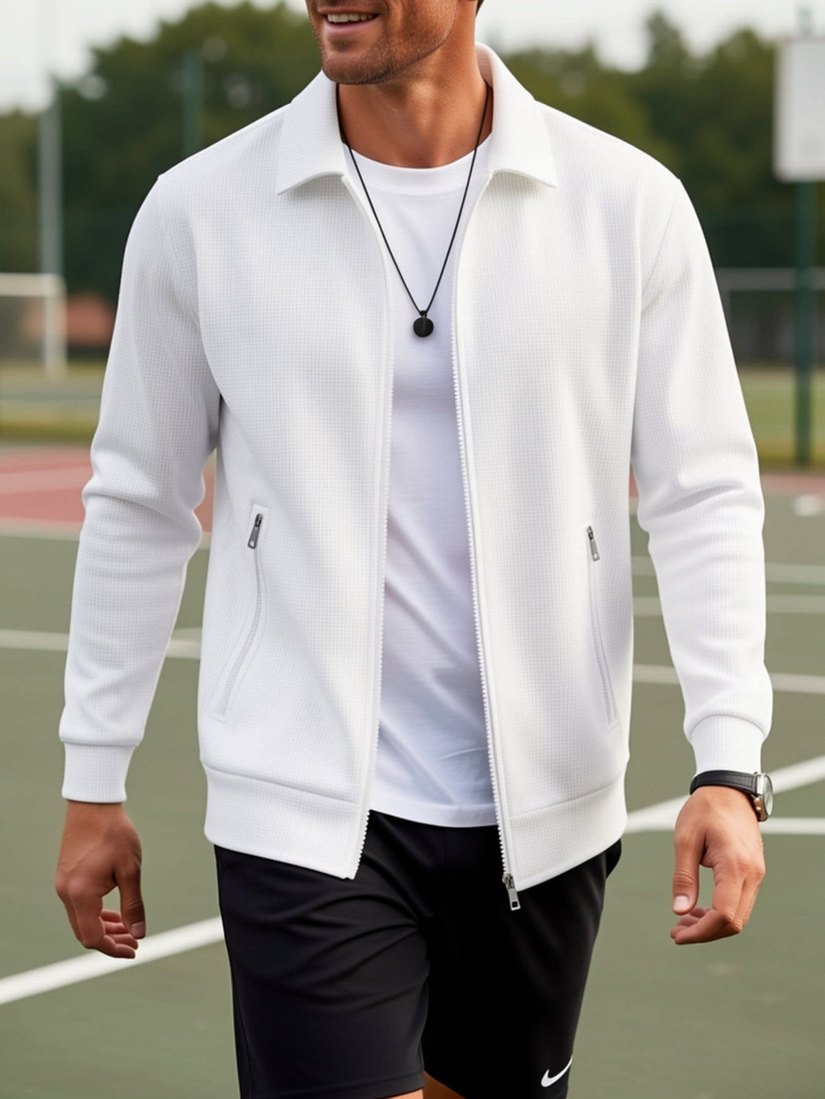 Isidore Textured Knit Zip Front Jacket