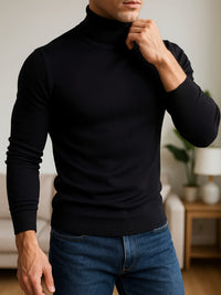 Karl Fine Knit Roll Neck Sweater