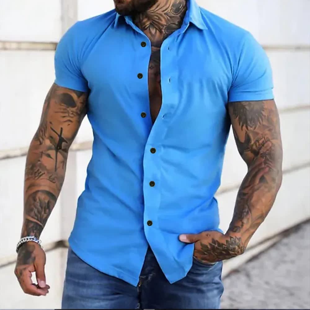 Colin Slim Fit Short Sleeve Shirt_9