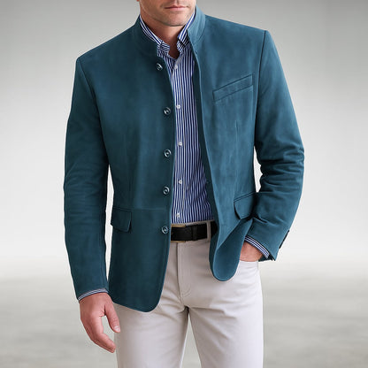 Derek Stand Collar Cardigan Jacket_5