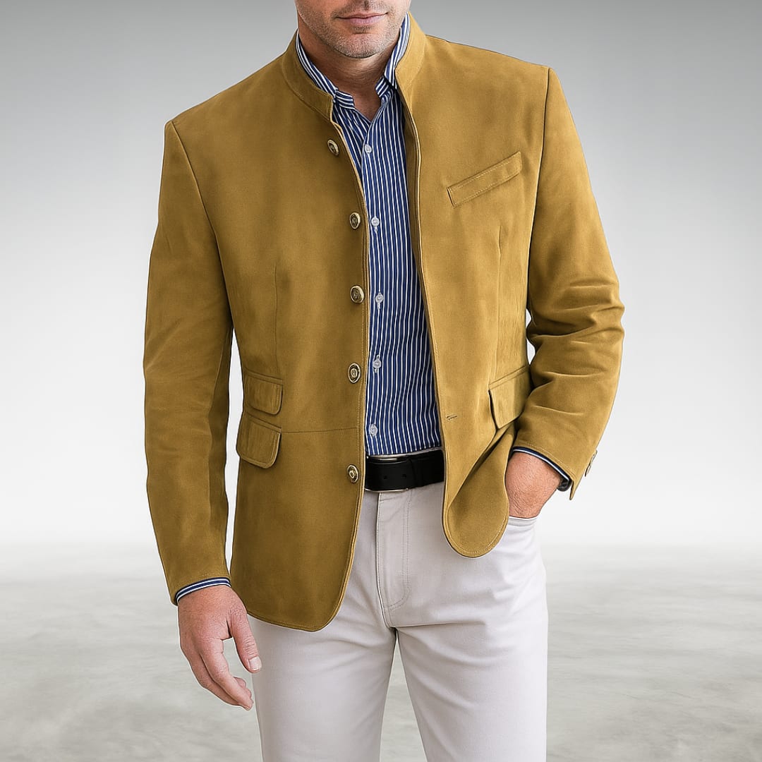 Derek Stand Collar Cardigan Jacket_6