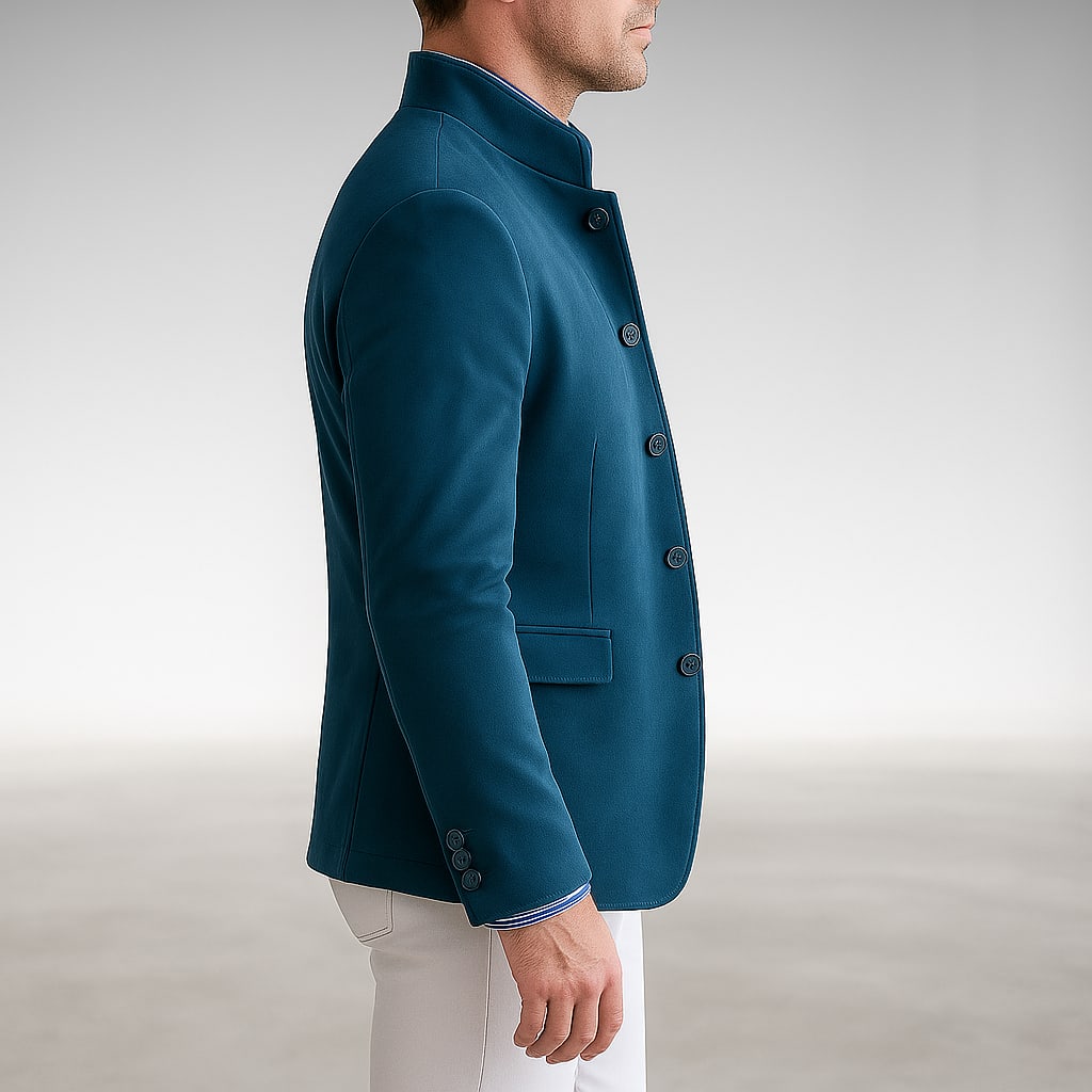 Derek Stand Collar Cardigan Jacket_8