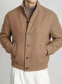 Constantine Stand Collar Bomber Jacket