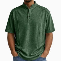 Remington Band Collar Short Sleeve Polo