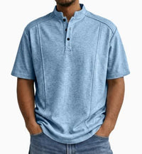 Remington Band Collar Short Sleeve Polo