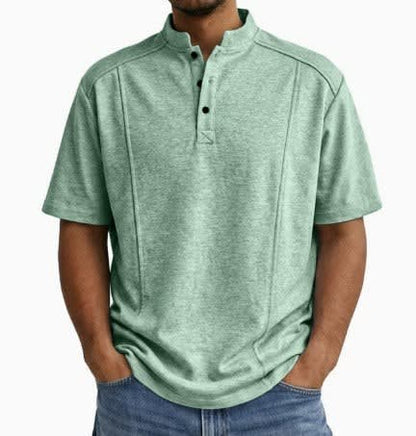 Remington Band Collar Short Sleeve Polo_3