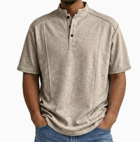 Remington Band Collar Short Sleeve Polo