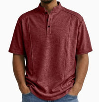 Remington Band Collar Short Sleeve Polo