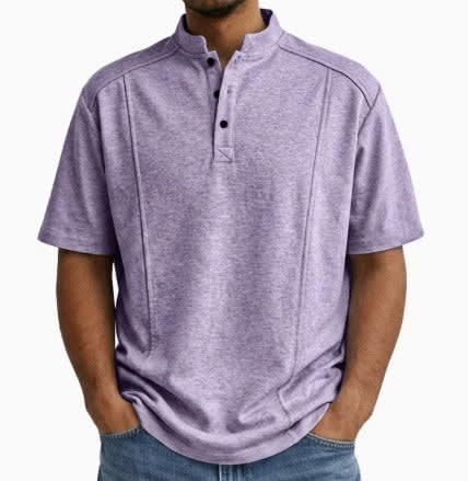 Remington Band Collar Short Sleeve Polo