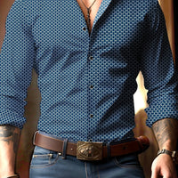 Gunnar Geometric Print Long Sleeve Shirt