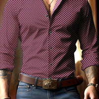 Gunnar Geometric Print Long Sleeve Shirt