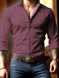 Gunnar Geometric Print Long Sleeve Shirt