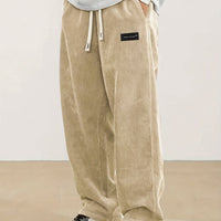 Godfrey Corduroy Drawstring Straight Leg Trousers