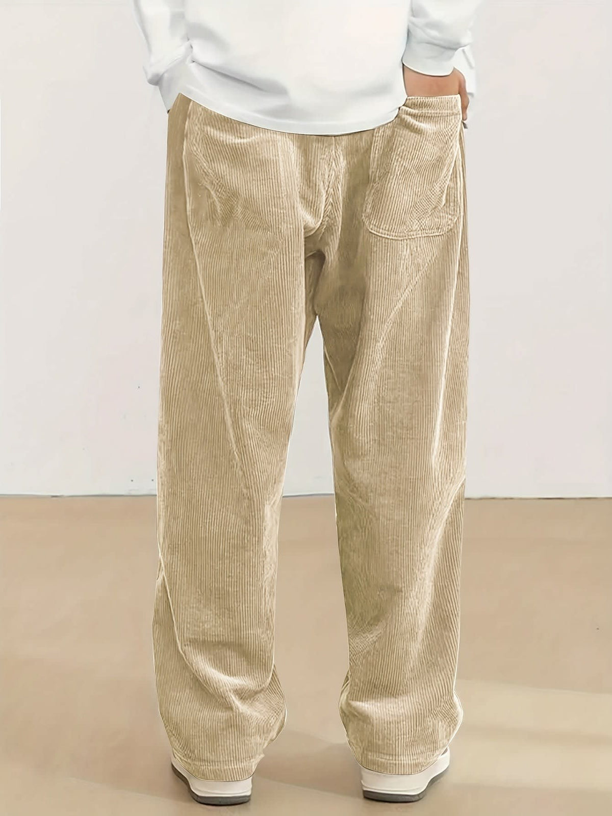 Godfrey Corduroy Drawstring Straight Leg Trousers