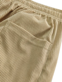 Godfrey Corduroy Drawstring Straight Leg Trousers
