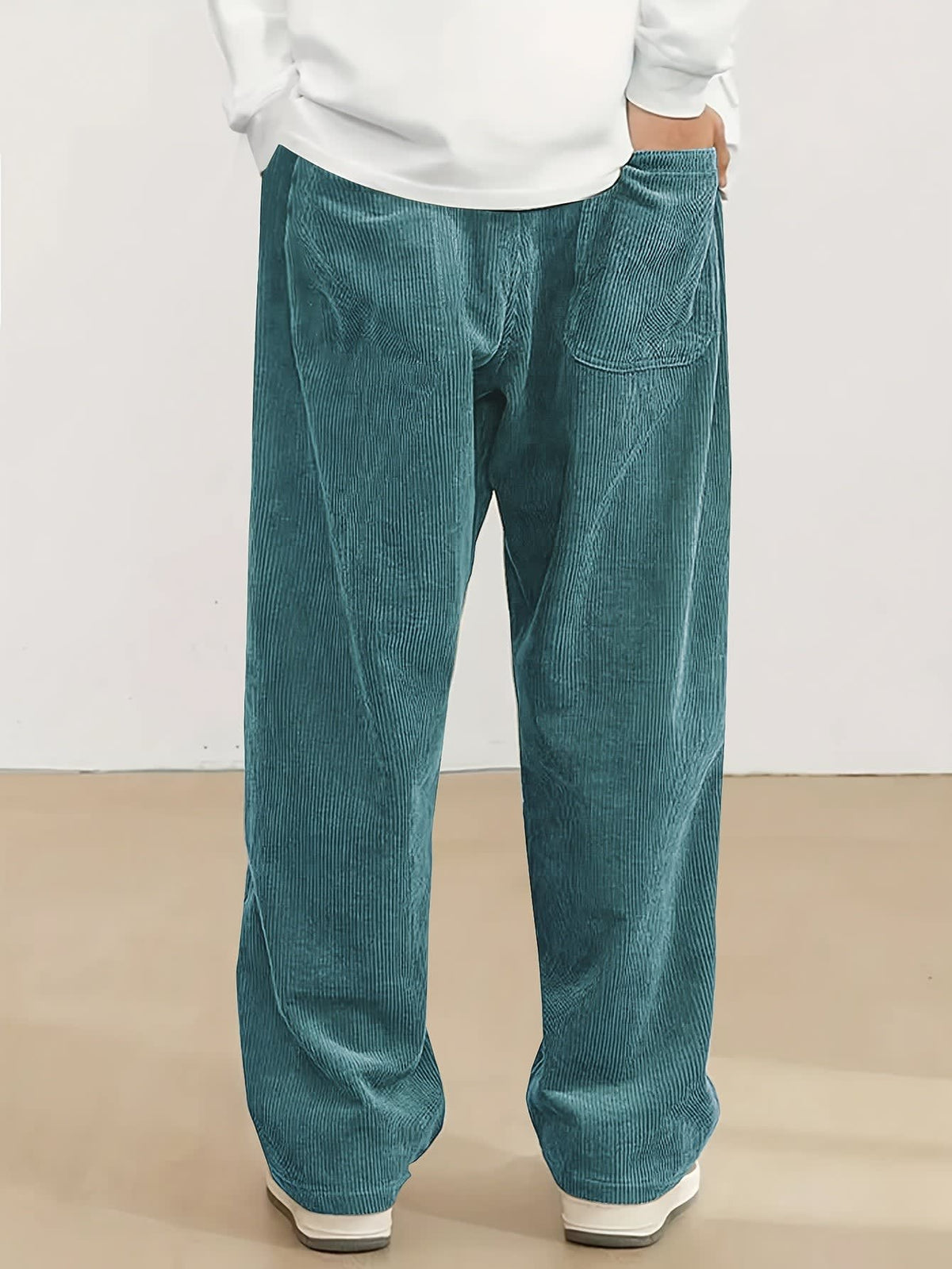 Godfrey Corduroy Drawstring Straight Leg Trousers