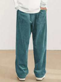 Godfrey Corduroy Drawstring Straight Leg Trousers