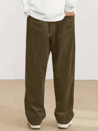 Godfrey Corduroy Drawstring Straight Leg Trousers