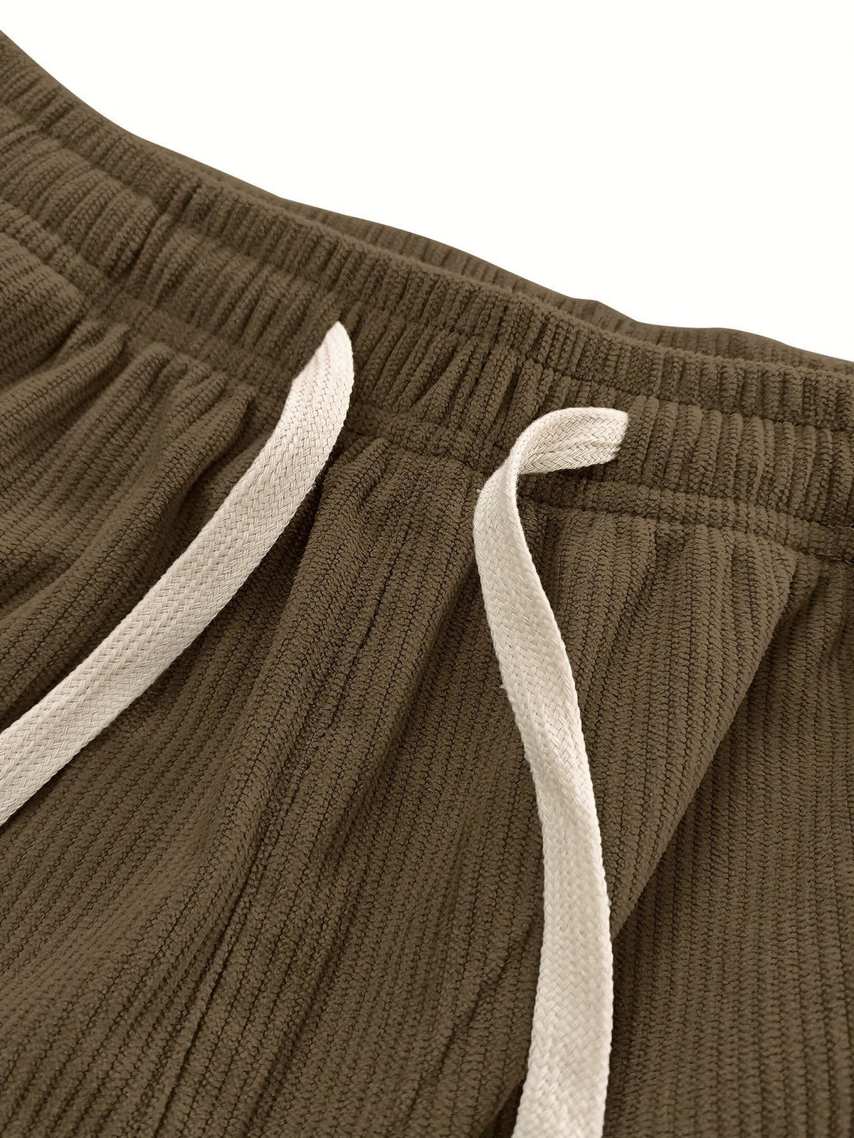 Godfrey Corduroy Drawstring Straight Leg Trousers