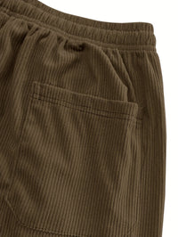 Godfrey Corduroy Drawstring Straight Leg Trousers