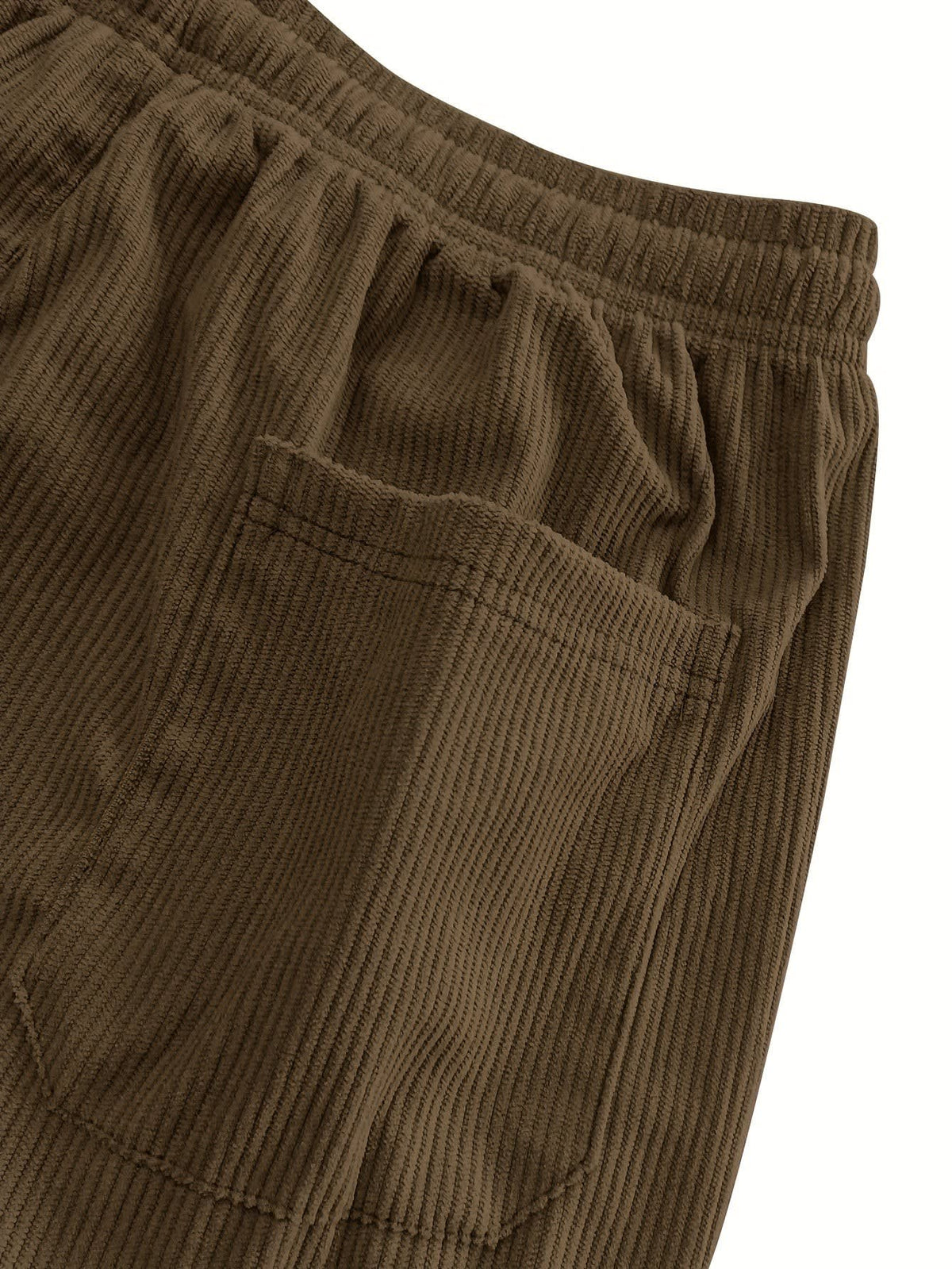 Godfrey Corduroy Drawstring Straight Leg Trousers