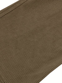 Godfrey Corduroy Drawstring Straight Leg Trousers
