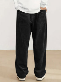 Godfrey Corduroy Drawstring Straight Leg Trousers