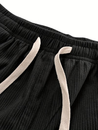 Godfrey Corduroy Drawstring Straight Leg Trousers