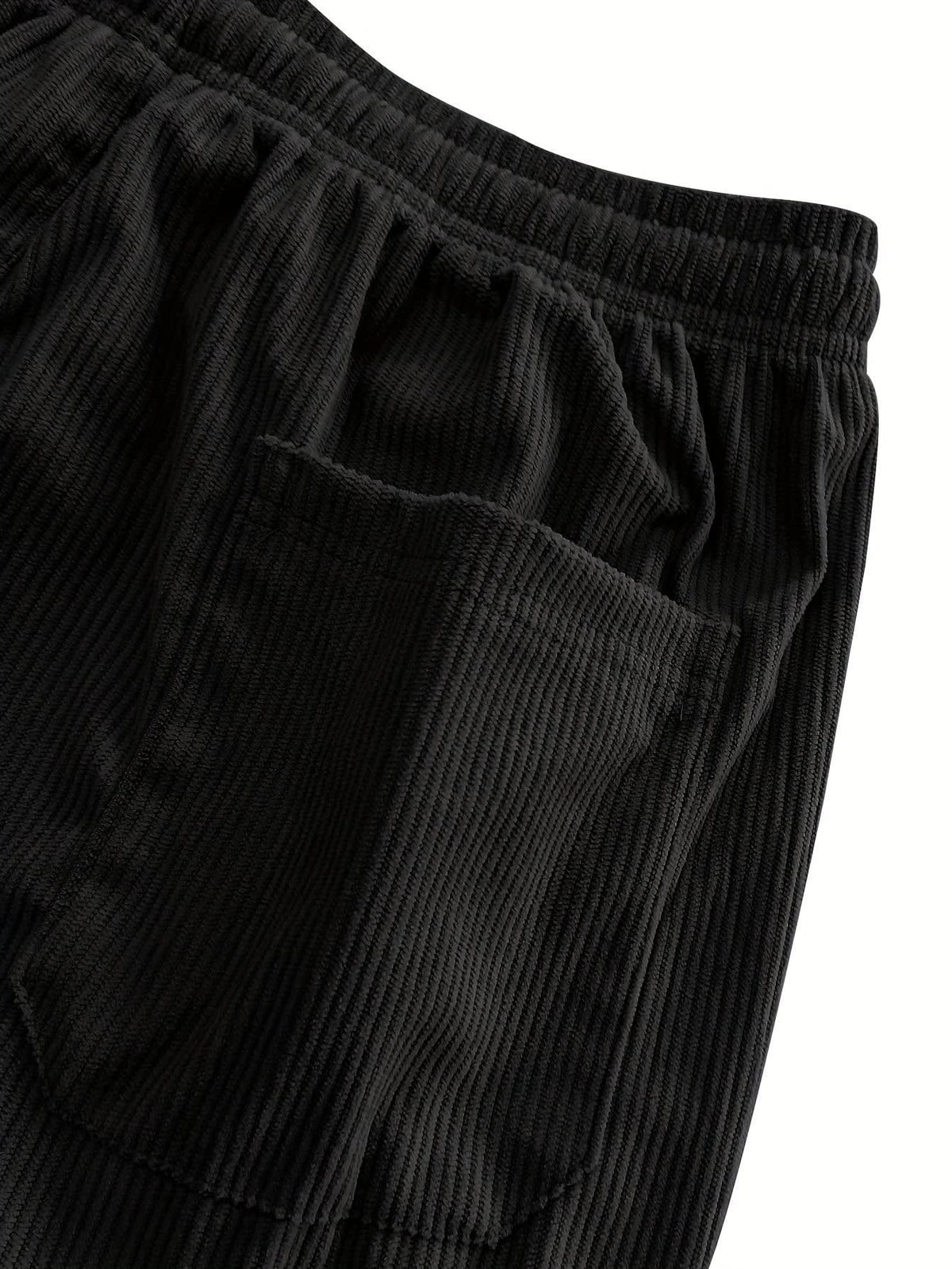 Godfrey Corduroy Drawstring Straight Leg Trousers