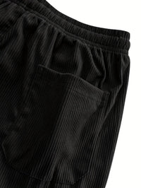 Godfrey Corduroy Drawstring Straight Leg Trousers