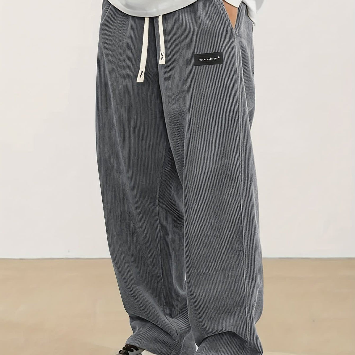 Godfrey Corduroy Drawstring Straight Leg Trousers