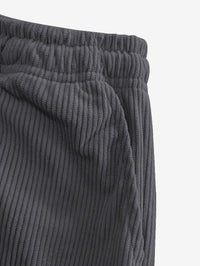 Godfrey Corduroy Drawstring Straight Leg Trousers