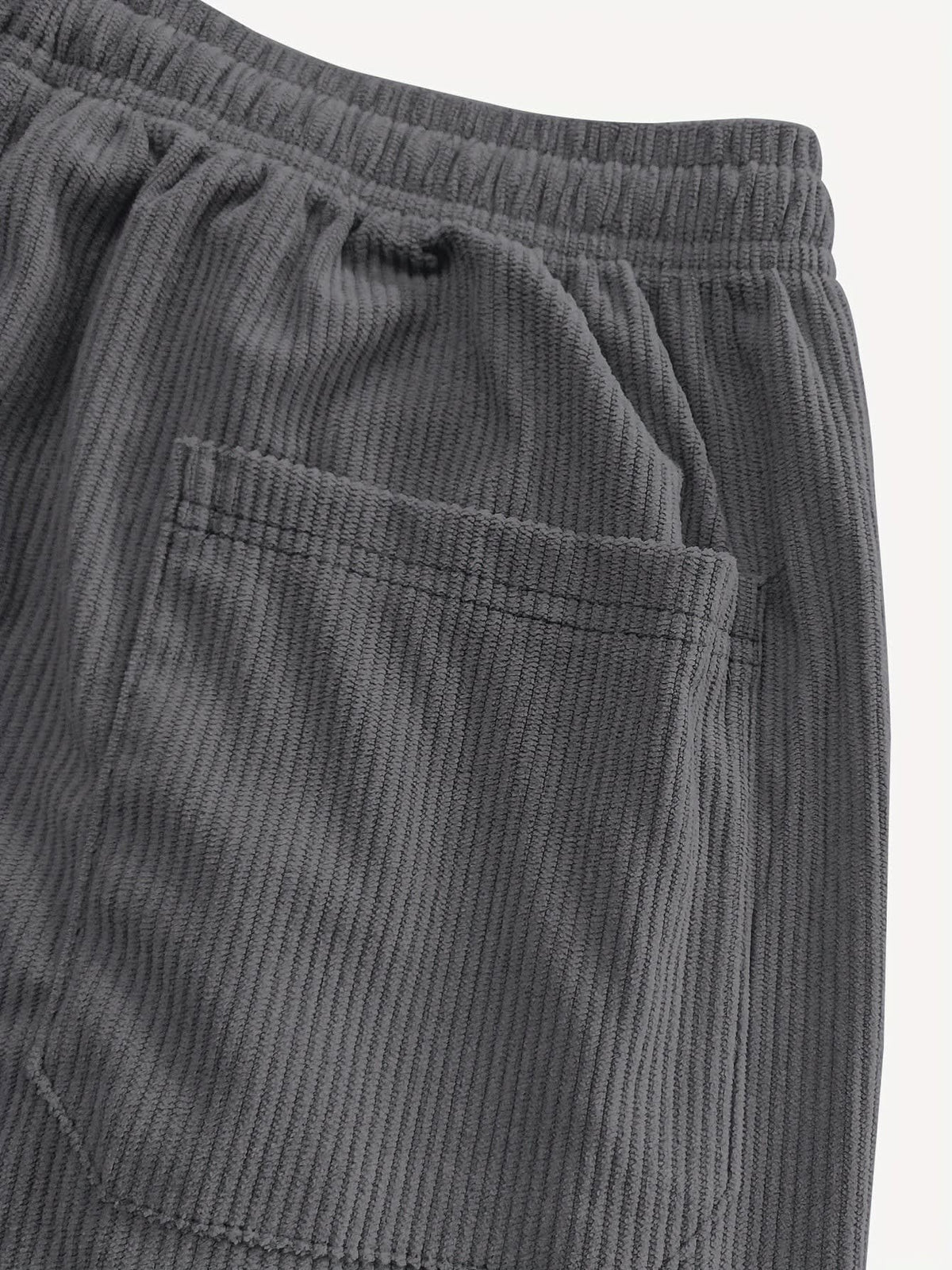 Godfrey Corduroy Drawstring Straight Leg Trousers