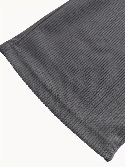 Godfrey Corduroy Drawstring Straight Leg Trousers_45