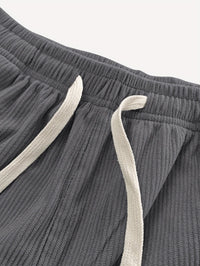 Godfrey Corduroy Drawstring Straight Leg Trousers