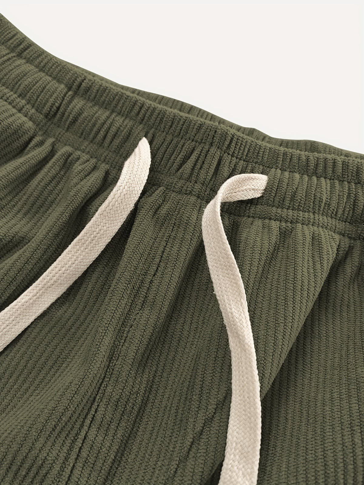 Godfrey Corduroy Drawstring Straight Leg Trousers