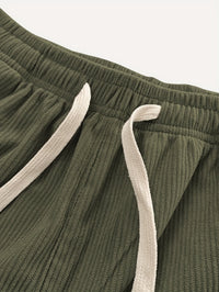 Godfrey Corduroy Drawstring Straight Leg Trousers