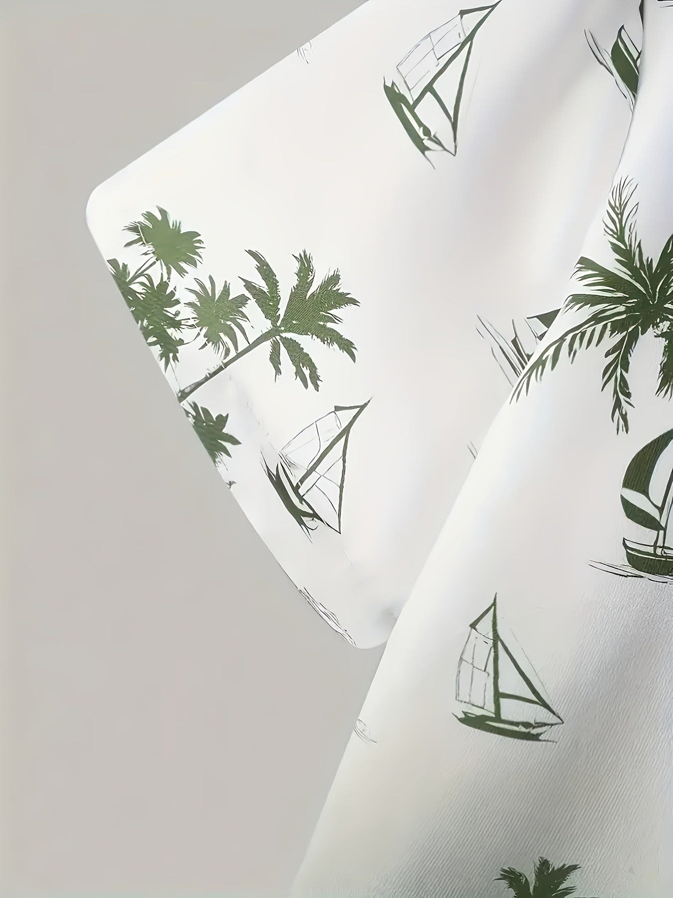 Oberon Coastal Print Shirt and Shorts Set_8