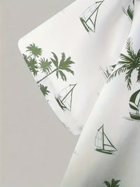 Oberon Coastal Print Shirt and Shorts Set