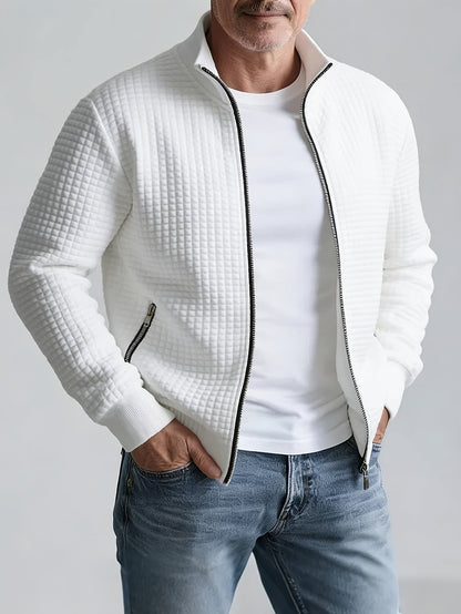 Benedict Quilted Knit Full Zip Jacket_1