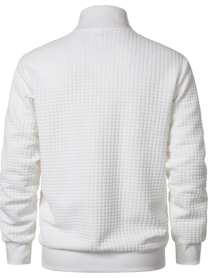 Benedict Quilted Knit Full Zip Jacket_9