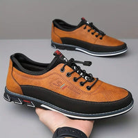 Douglas Contrast Panel Lace Up Sneakers