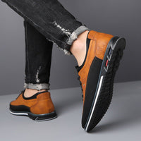 Douglas Contrast Panel Lace Up Sneakers